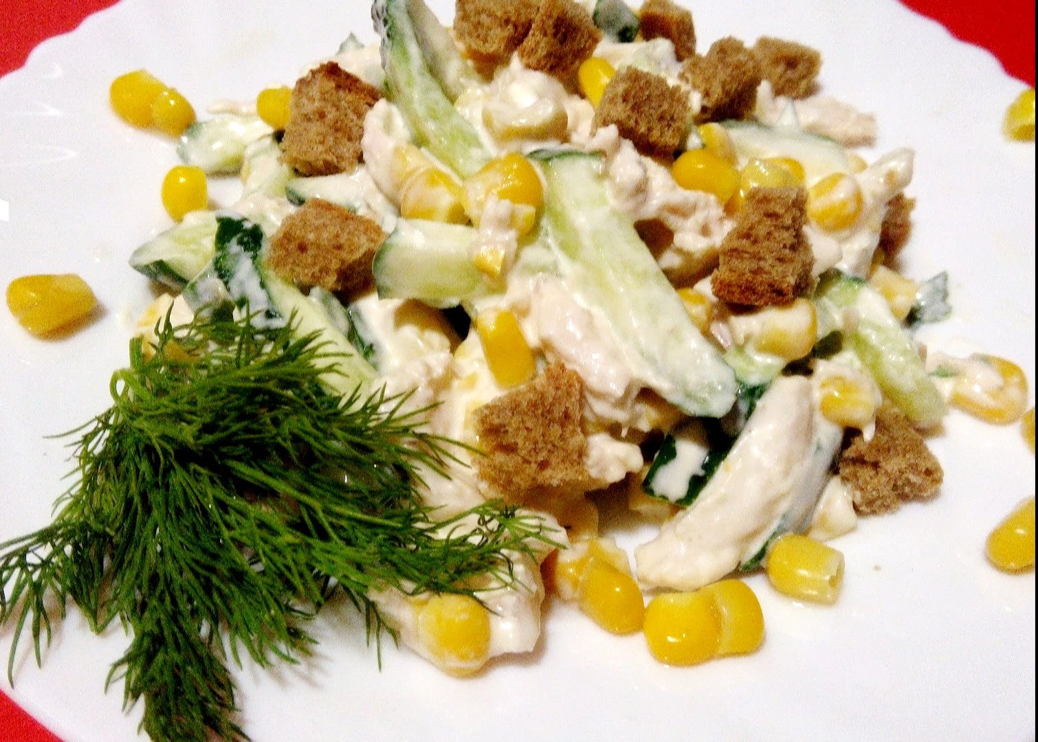 Салат с грудкой и кукурузой рецепт